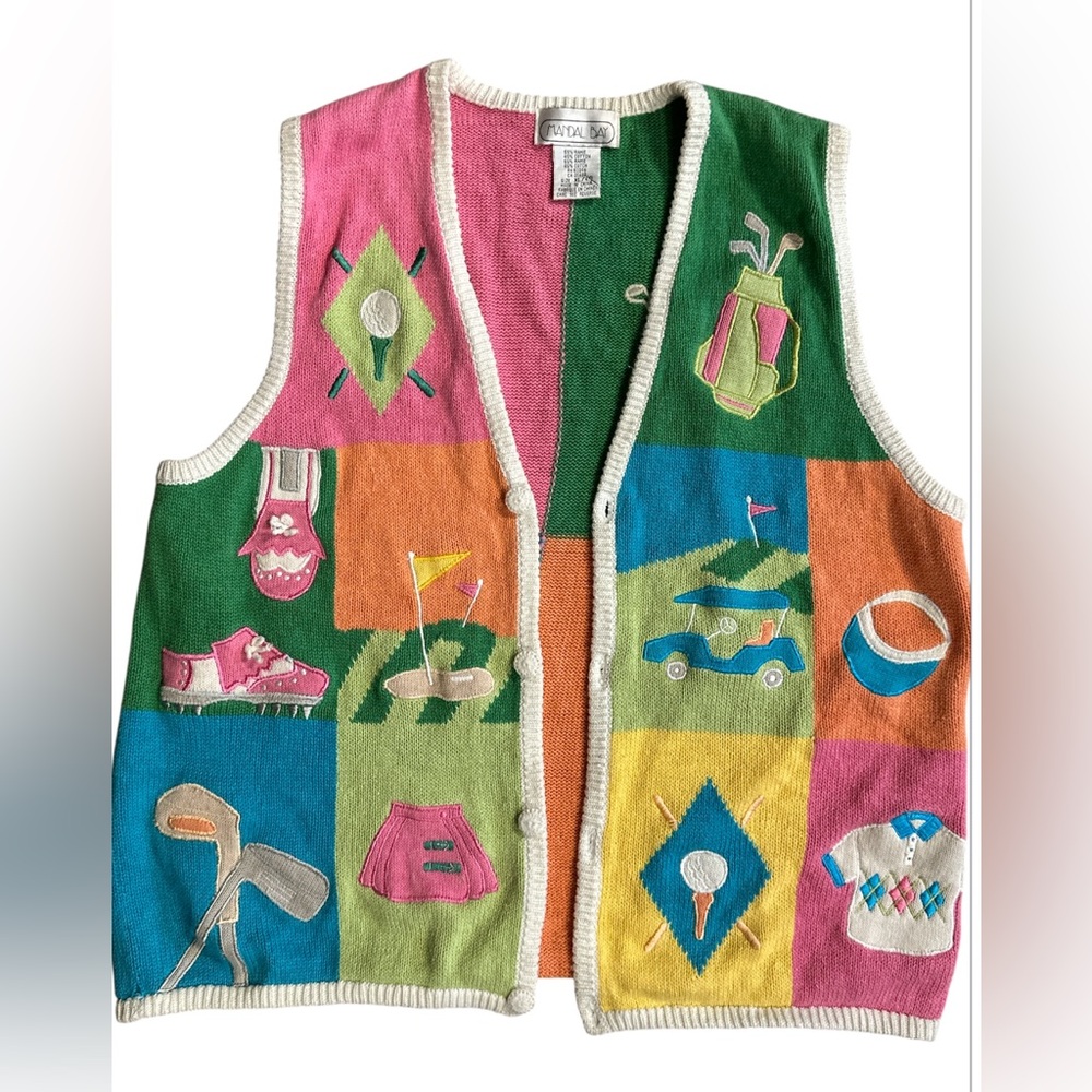 Mandal Bay Golf-Themed Vest.  Size XL.